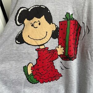 Peanuts Lucy Christmas sweatshirt size XL
